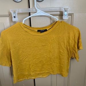 Mustard crop top
